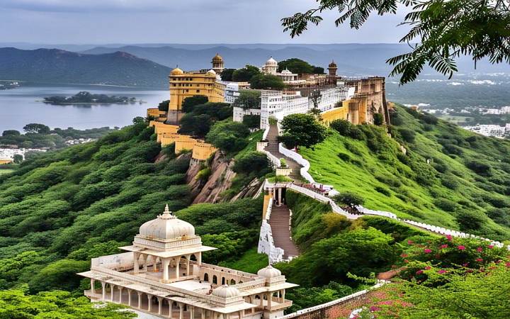 Monsoon palace : बादलों के बीच बनी खूबसूरत जादुई जगह