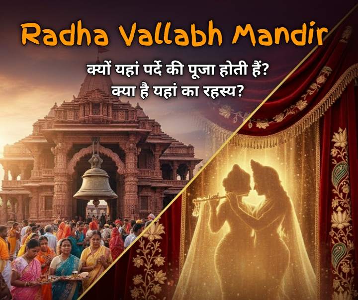 Radha Vallabh Mandir : क्यों यहां पर्दे की पूजा होती हैं क्या है यहां का रहस्य