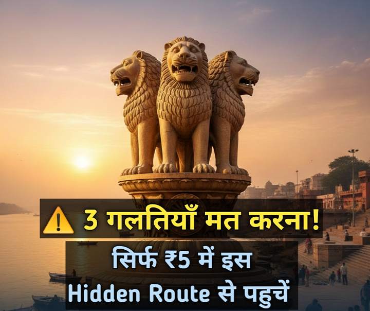 Ashok Stambh Sarnath ₹5 में जाने का Hidden Local Route