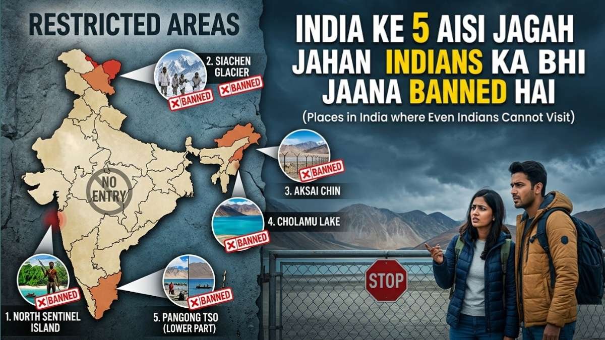 India ke 5 aisi jagah jahan Indians ka bhi jaana banned hai