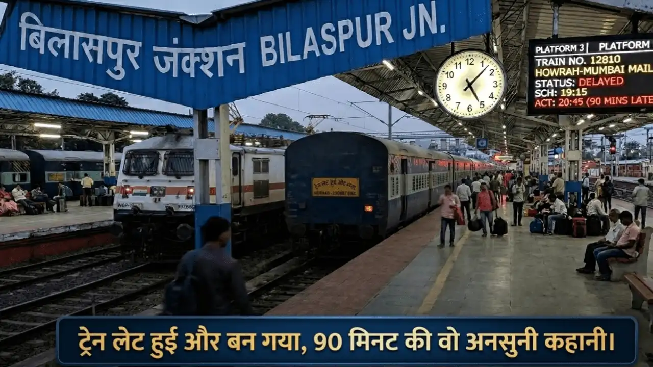 Bilaspur Junction Railway Station : ट्रेन लेट हुई और बन गया अनप्लांड एडवेंचर