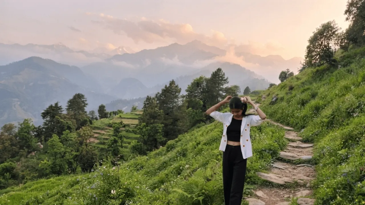 Track in bhowali Uttrakhand